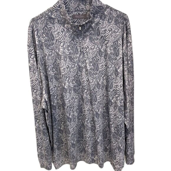 Daniel Cremieux Daniel 1/4 Zip Mock Neck Long Sleeve Shirt - Size 3X - Picture 1 of 4